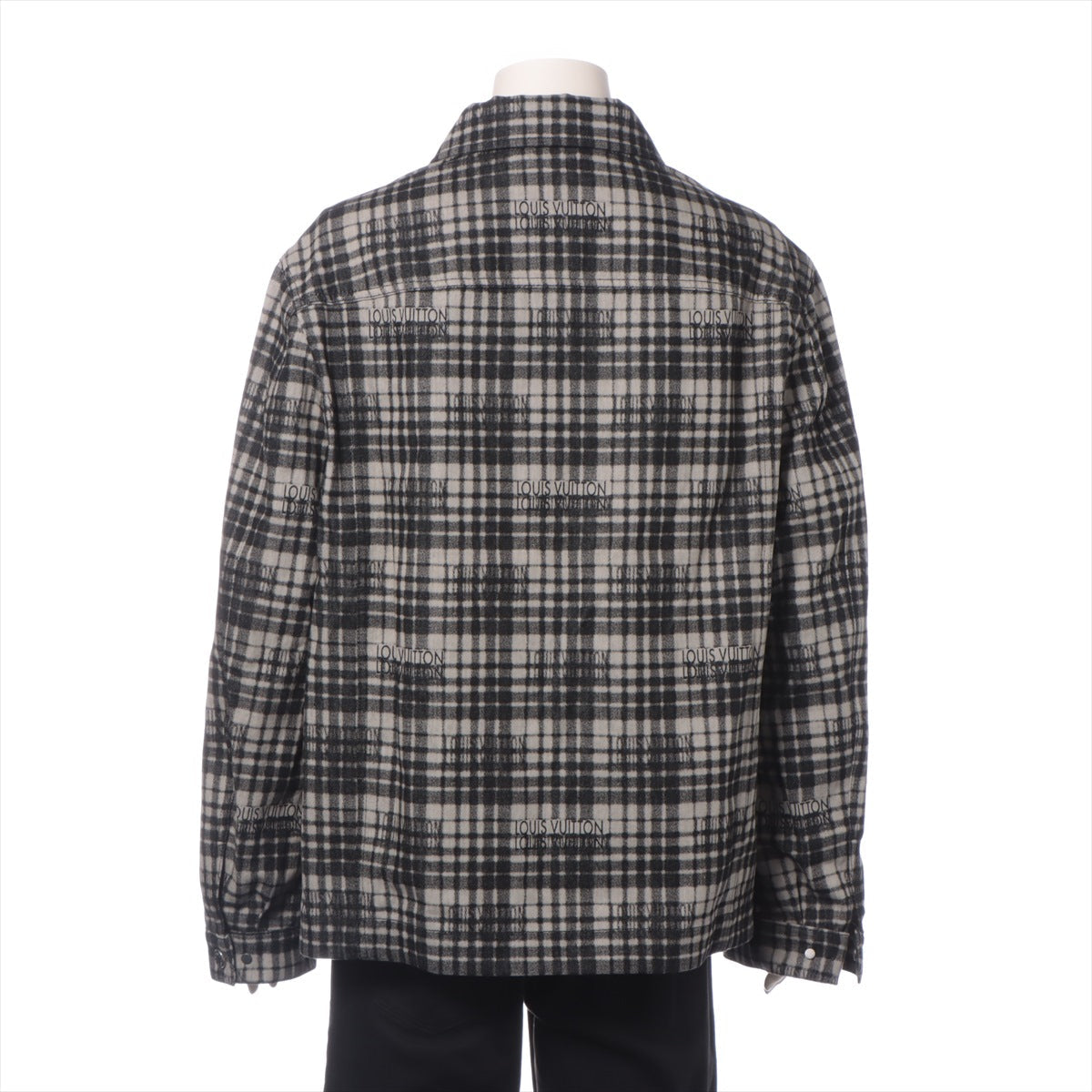 Louis Vuitton 23AW cotton jacket 48 men black x grey RM232 checklist