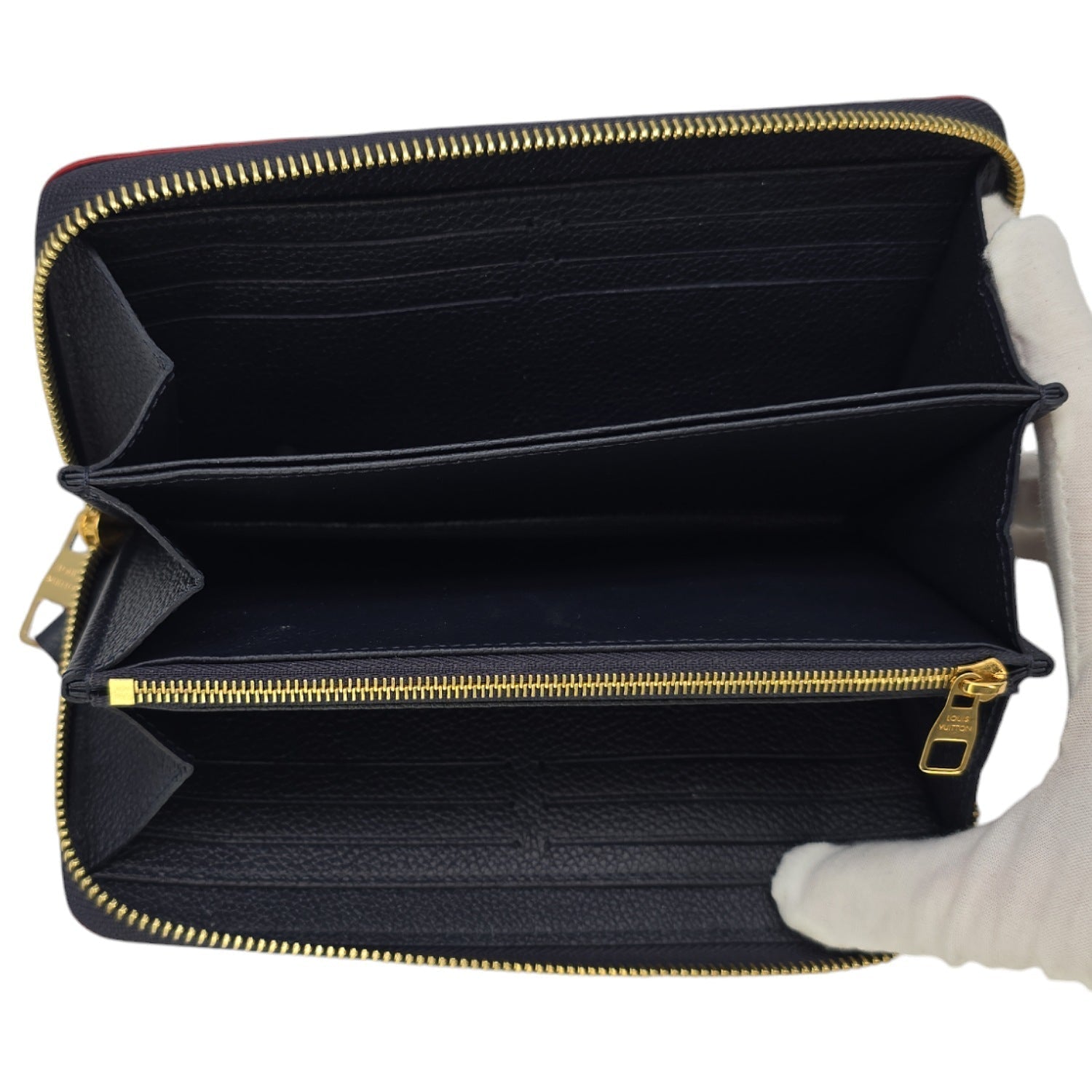 Louis Vuitton Monogram Empreinte Leather Zippy Wallet