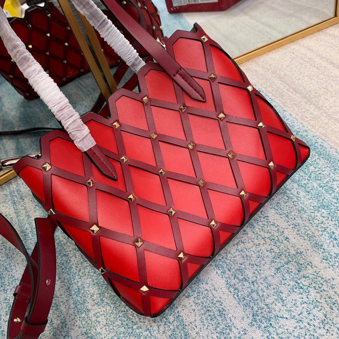 Valentino Garavani Beehive Small Bag Red, For Women Bags 9in/22.9cm