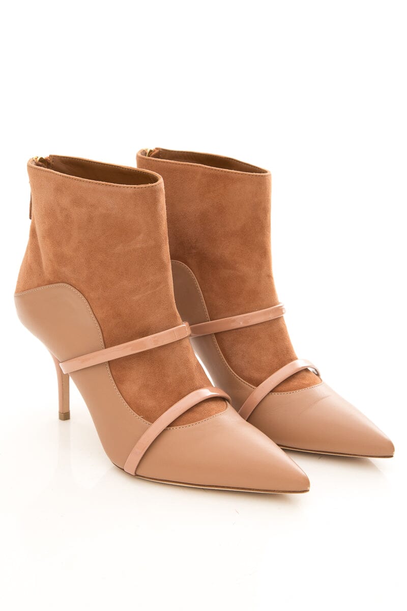 Malone Souliers Nude Booties SZ 39