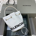 Balen Le Cagole MeGLAMIum Bucket Bag In White, For Women,  Bags 11.8in/30cm