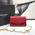 GLAMI Uptown Chain Wallet Red For Women 7.4in/19cm YSLÃ‚Â 