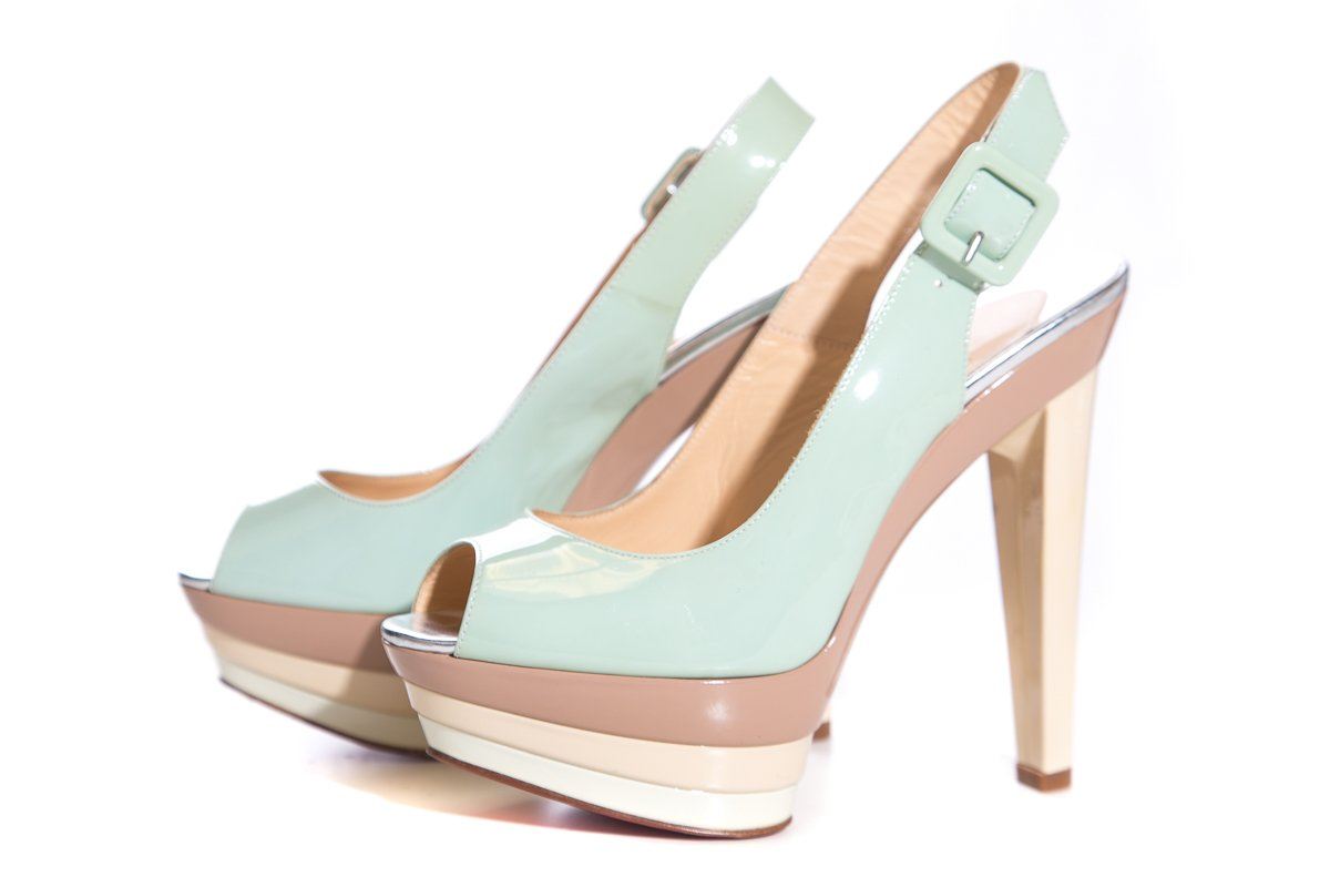 Christian Louboutin Multicolor Slingbacks SZ 36.5
