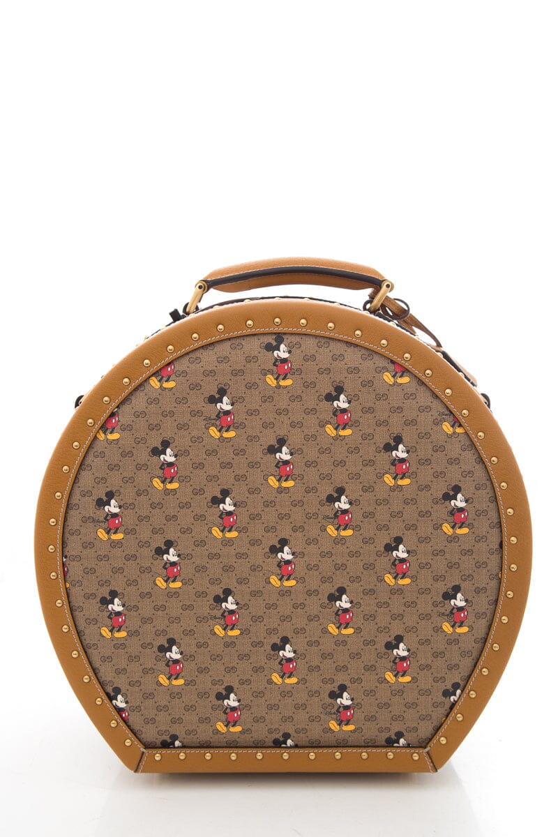 Gucci 2020 Exclusive Capsule Collection with Disney Monogram Leather Hat Case