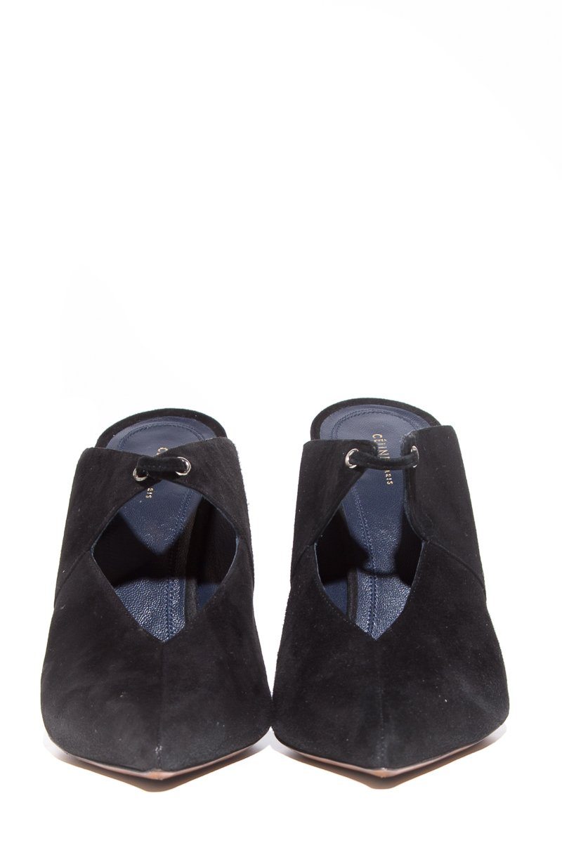 CÃƒÆ’Ã‚Â©line Black Suede Mules SZ 39