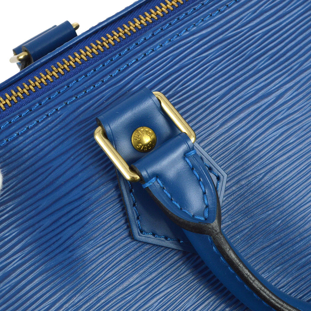 Louis Vuitton 1996 Blue Epi Speedy 25 M43015