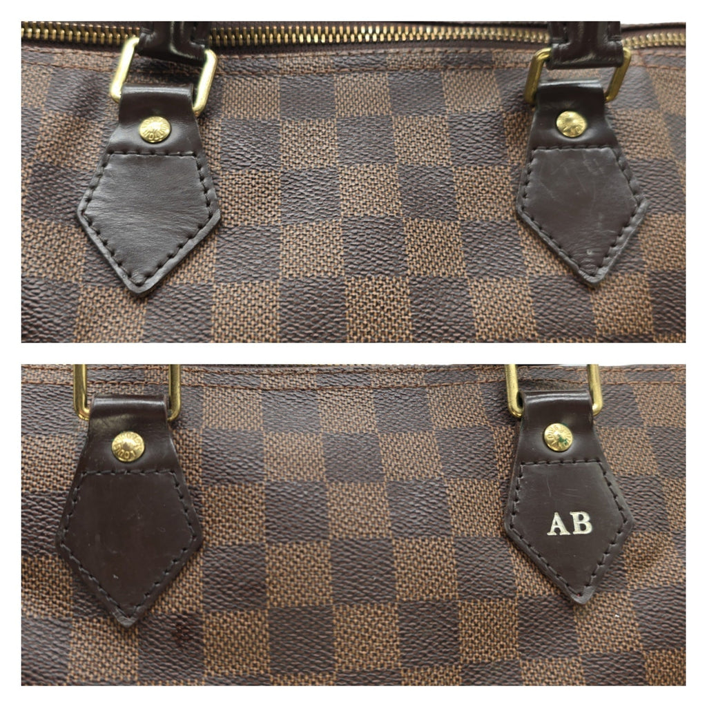 Louis Vuitton Damier Ebene Speedy 35 Satchel