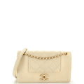 CHANEL Mademoiselle Vintage Flap Bag Quilted Sheepskin Medium