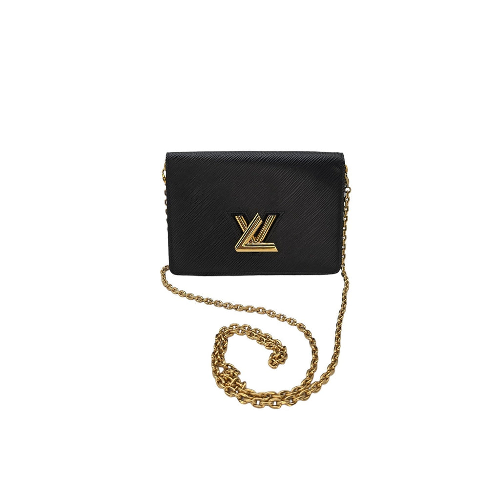 Louis Vuitton Black Epi Twist Wallet on Chain