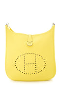 HermÃƒÆ’Ã‚Â¨s Yellow Evelyne Handbag PM with Clemence Leather