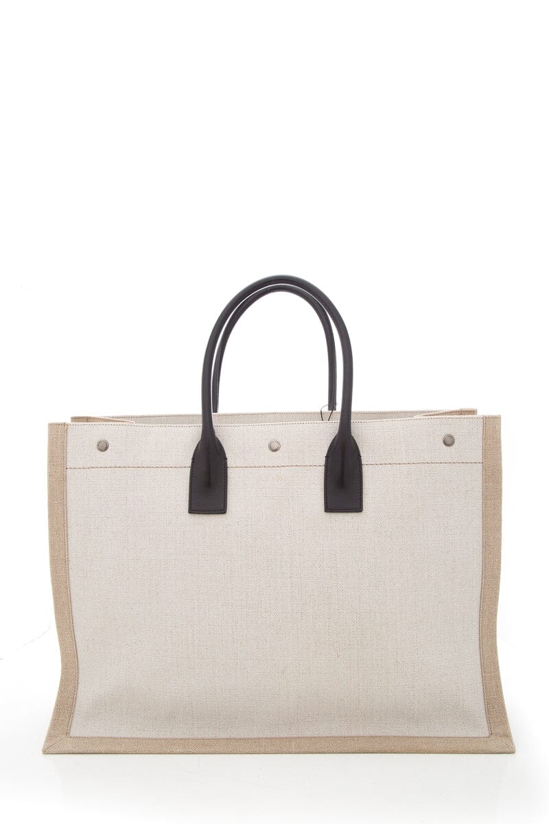 Saint Laurent Natural "Rive Gauche" Large Tote