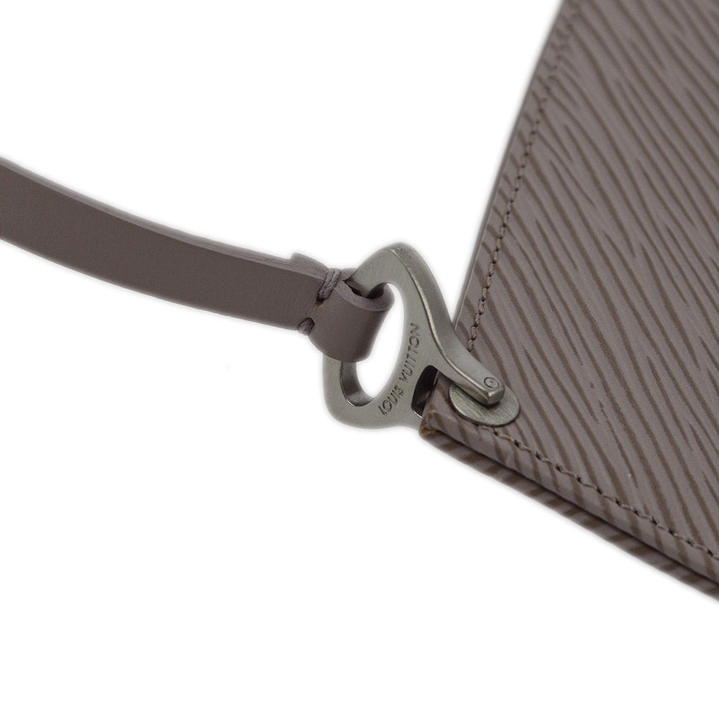 Louis Vuitton 2001 Purple Epi Pochette Demi-lune Handbag M5262B