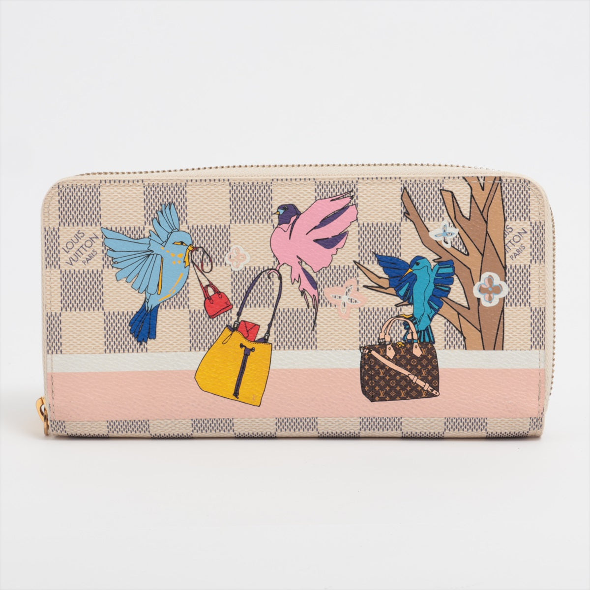 Louis Vuitton Damierazur N60139 Round  Wallet