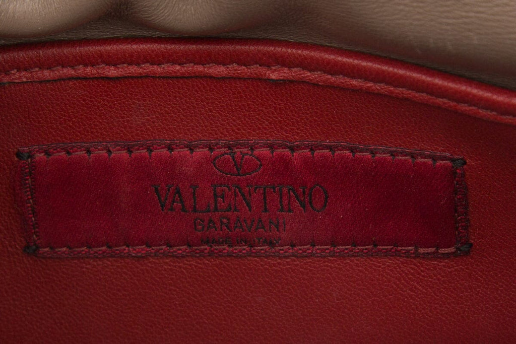 Valentino Garavani Blue Metallic Rockstud "Spike" Cross-Body