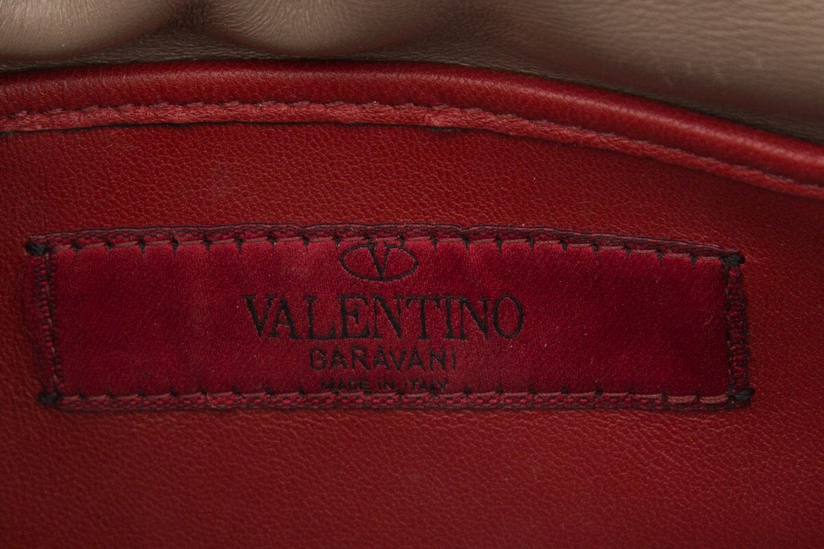 Valentino Garavani Blue Metallic Rockstud "Spike" Cross-Body