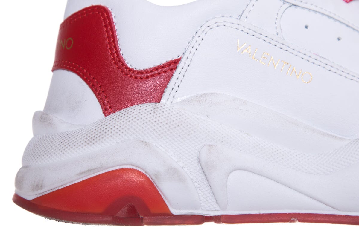 Valentino White And Red Sneakers SZ 9.5