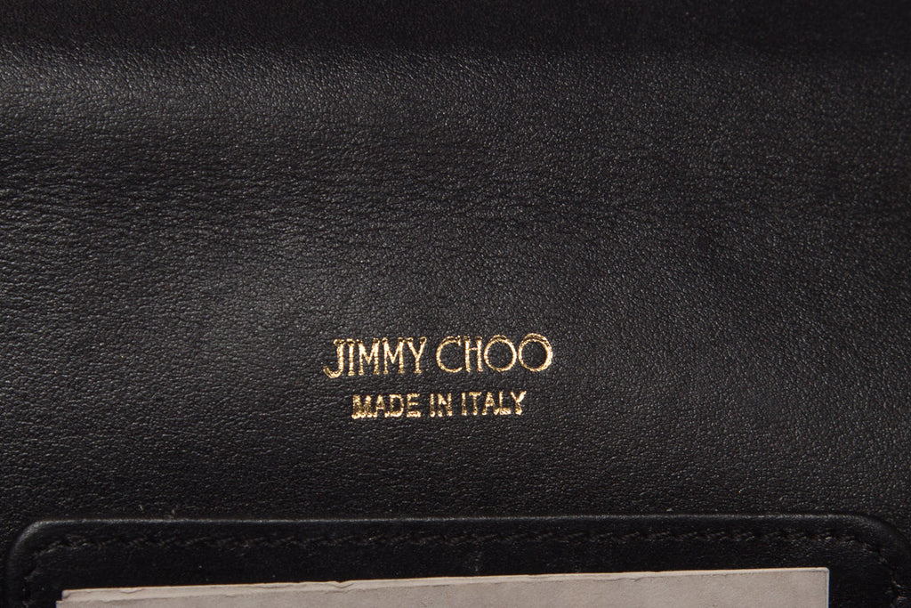 Jimmy Choo Black and Gold Evening Bag