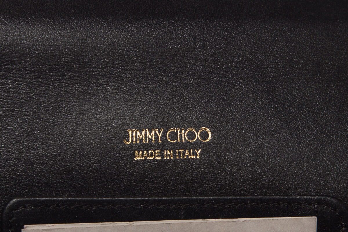 Jimmy Choo Black and Gold Evening Bag