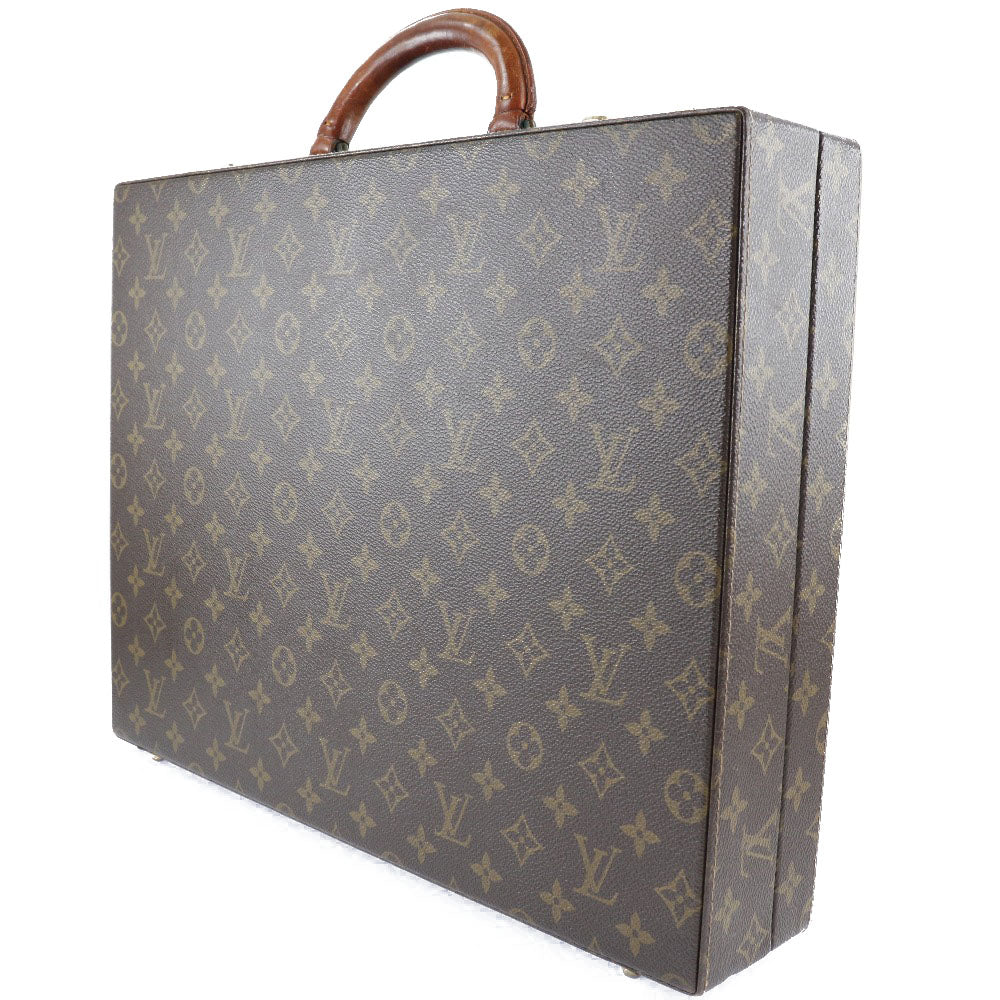 Louis Vuitton Business Bag Crusher M53124 Monogram Canvas French Made 1990 Tea CO0920 Dial Lock Crusher Unisex