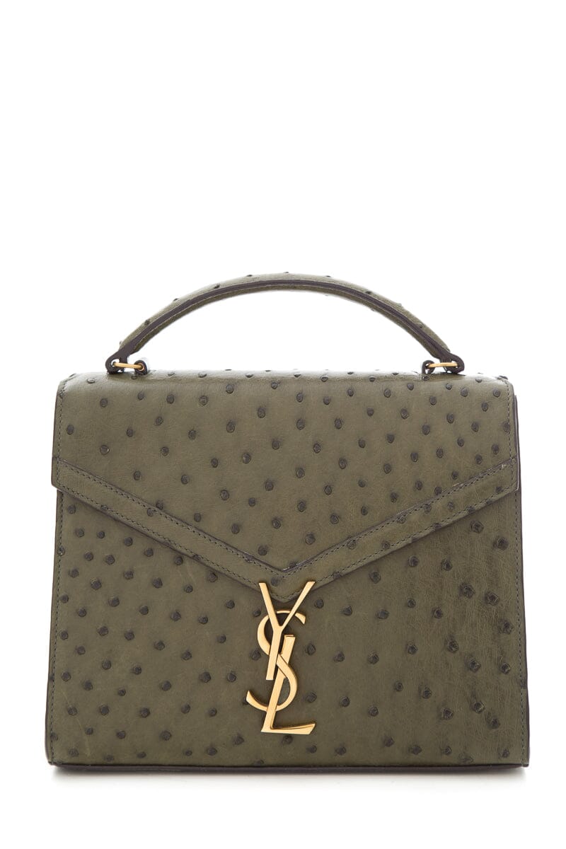 Saint Laurent Green Cassandra Medium Handbag