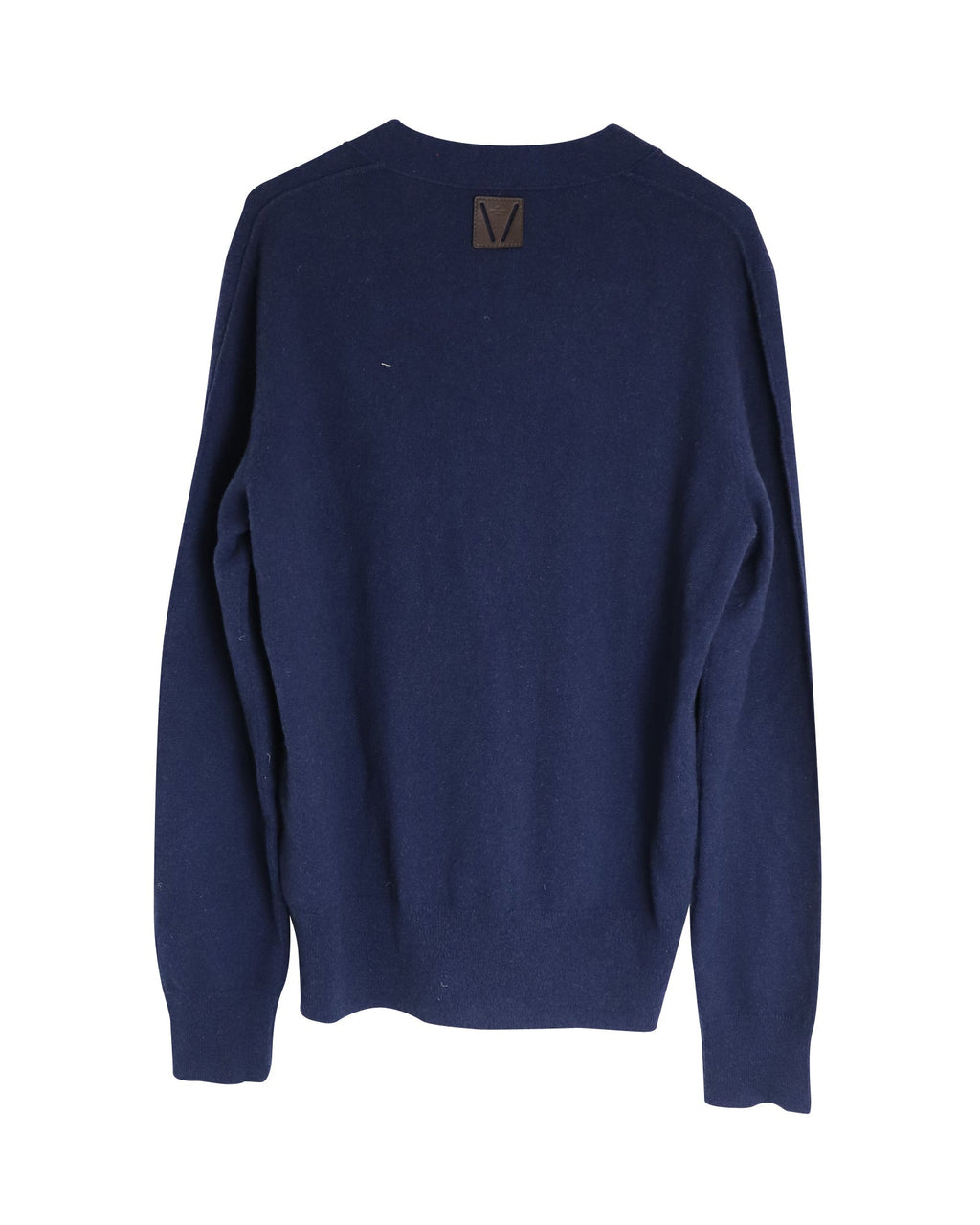 Louis Vuitton Buttoned Cardigan in Blue Wool