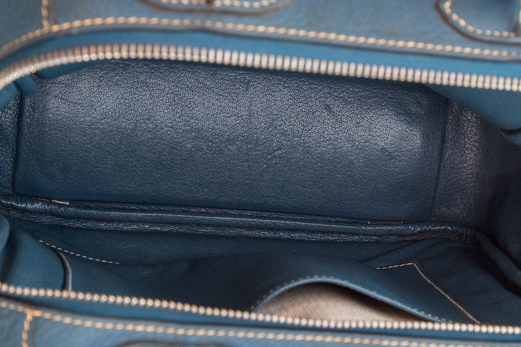 HermÃƒÆ’Ã‚Â¨s OMNIBUS PM  Blue Jean Togo Tote