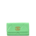 CHANEL 19 Flap Wallet Quilted Lambskin Long
