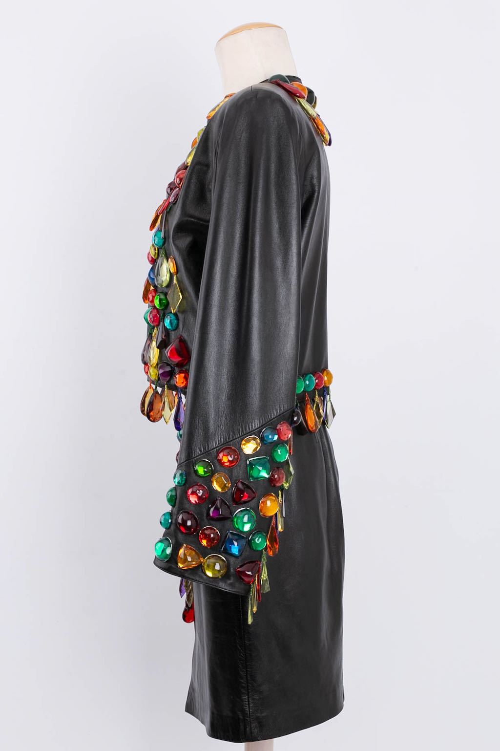 Tailleur en cuir Yves Saint Laurent