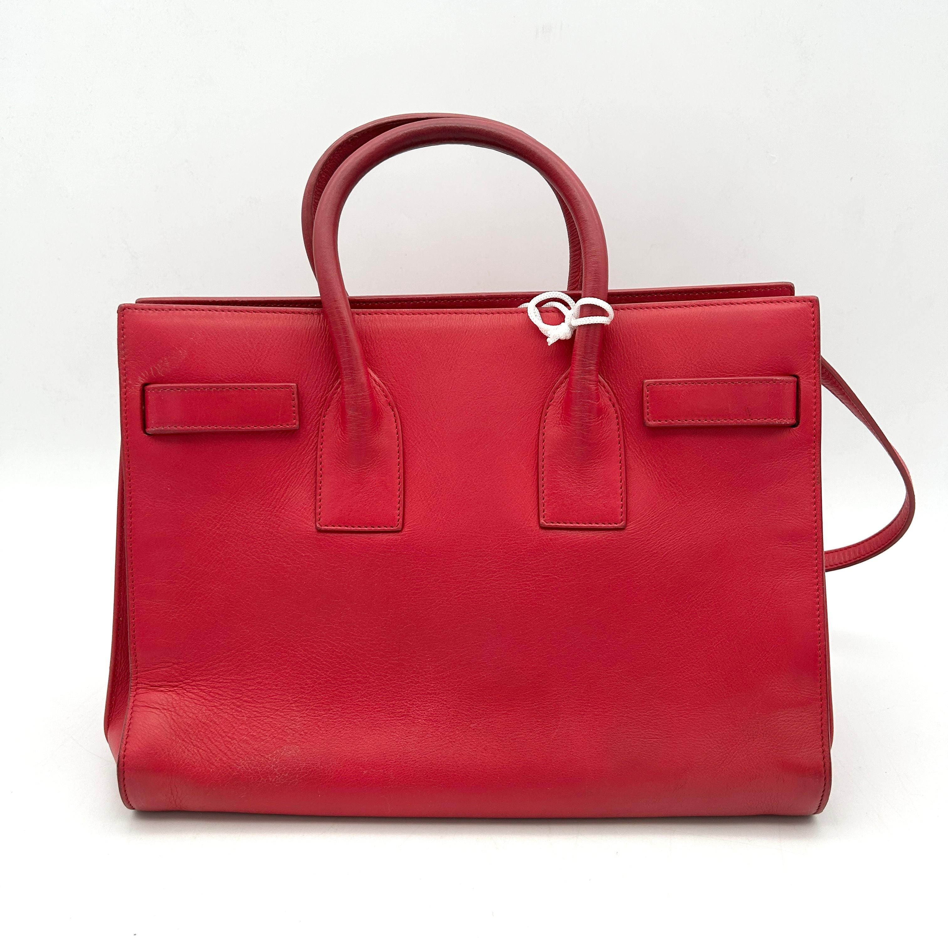 Pre-owned SAINT LAURENT Calfskin Small Sac De Jour Lipstick Pink LA7453