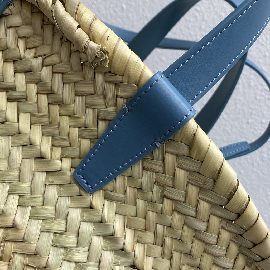 GLAMI Teen Triomphe GLAMI Classic Panier In Palm Leaves And Lizard Blue For Women 8in/20cmÃƒâ€šÃ‚Â 