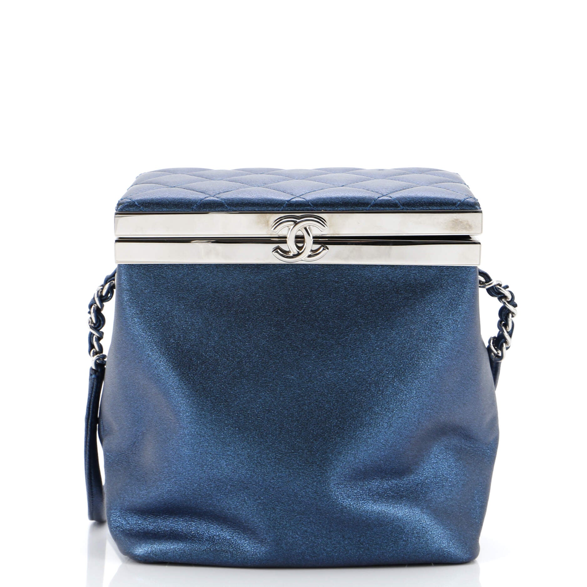 CHANEL Airlines Frame Box Bag Lambskin Small