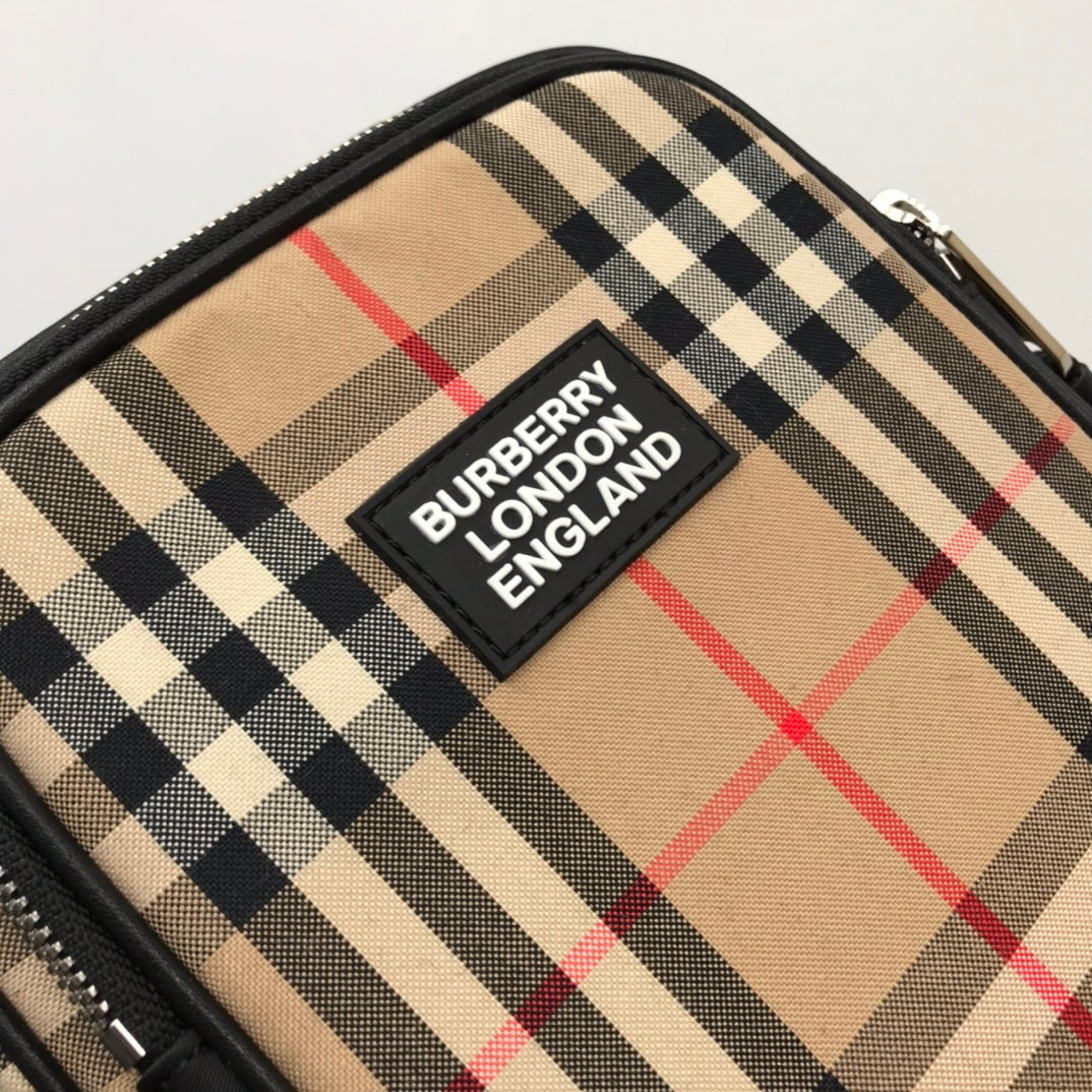 GLAMI Vintage Check And Crossbody Bag For Men, Bags 8.7in/22cm