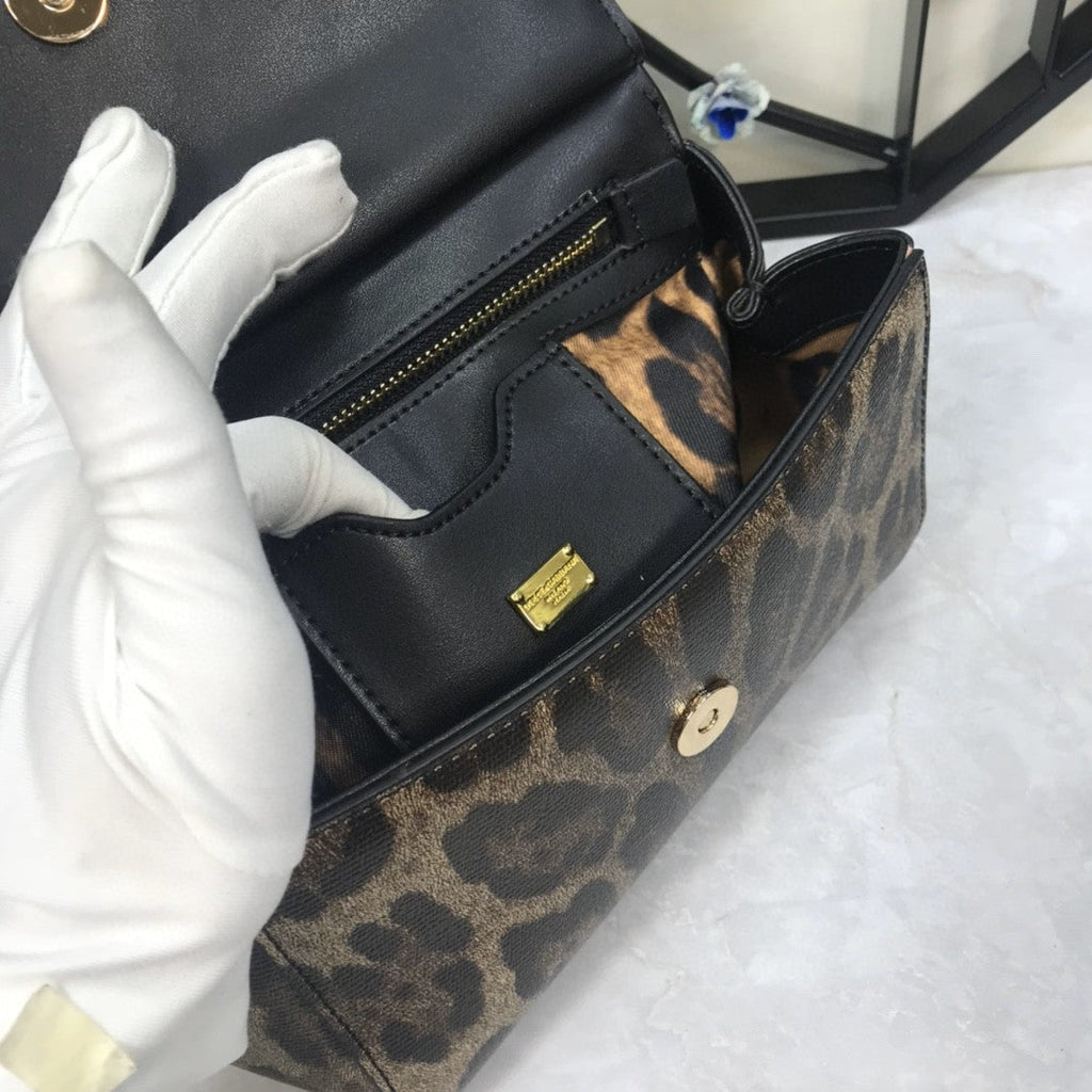 GLAMI Leopard Print Small Sicily Top Handle Bag Muticolour For Women 7.8in/20cm GLAMI
