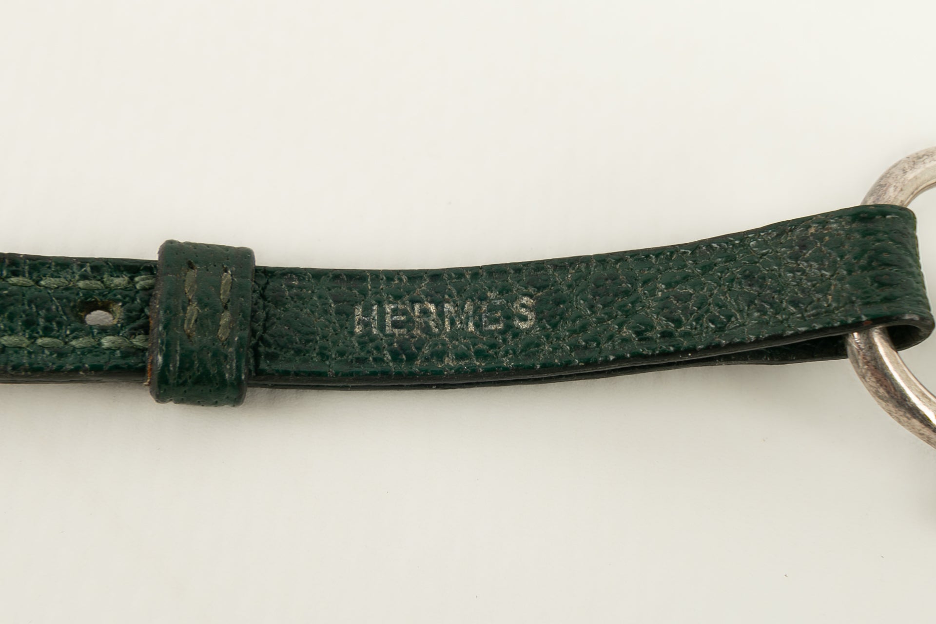 Bracelet en cuir et argent HermÃƒÆ’Ã‚Â¨s