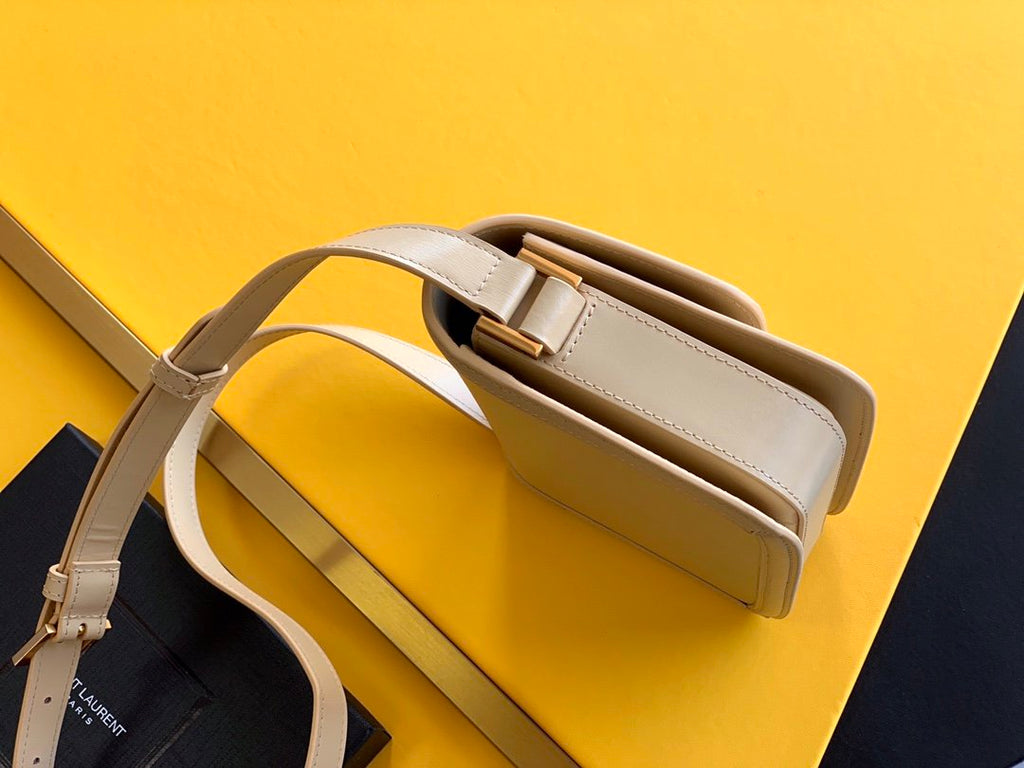 GLAMI Solferino Small Satchel Bag Beige In Box With Gold Hardware 7.4in/19cm YSl 6343060SX0W9207
