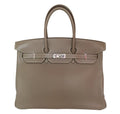 HermÃƒÆ’Ã‚Â¨s Etoupe Birkin Bag 35cm PHW