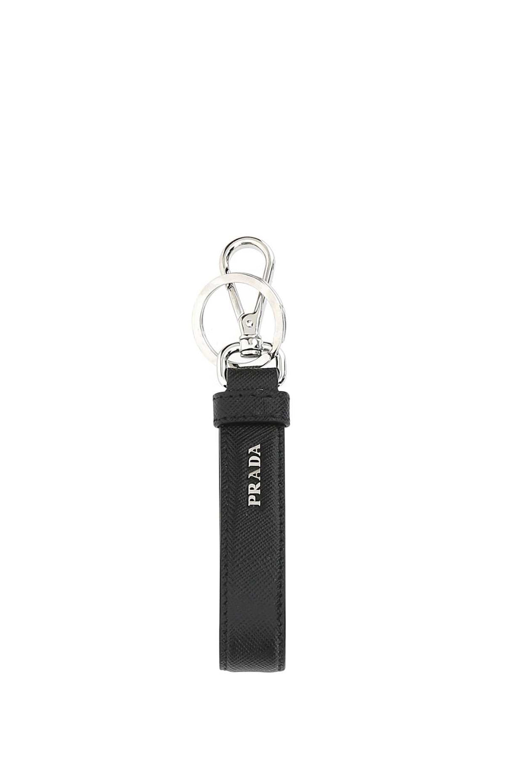 PRADA Leather Key Ring - 3.5 cm x 14 cm