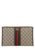 Gucci Man Gg Supreme Fabric Ophidia Pouch