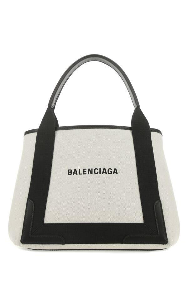 Balenciaga Woman Two-Tone Canvas Handbag