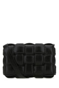 Bottega Veneta Woman Black Nappa Leather Small Padded Cassette Crossbody Bag