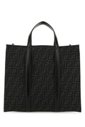 Fendi Man Embroidered Canvas Shopping Bag