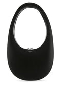 Coperni Woman Black Leather Swipe Shoulder Bag
