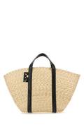 Off White Woman Straw Commercial 45 Shopping Bag