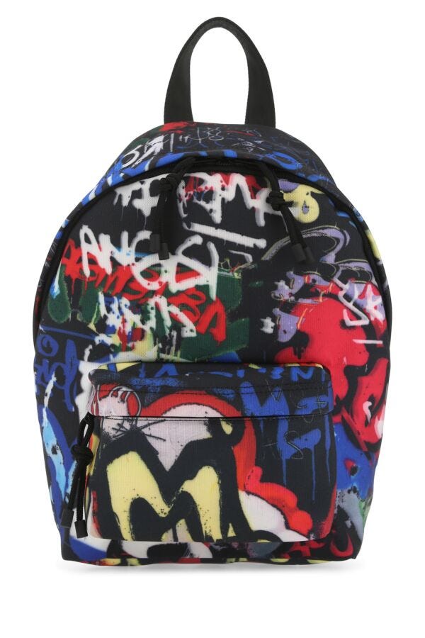 Vetements Unisex Printed Nylon Mini Grafiti Backpack
