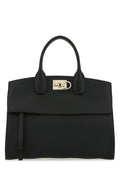 Salvatore Ferragamo Woman Black Leather Studio Handbag