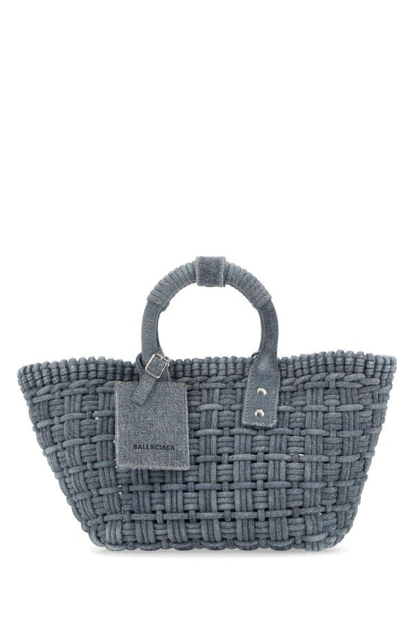 Balenciaga Woman Denim Bistro Xs Handbag