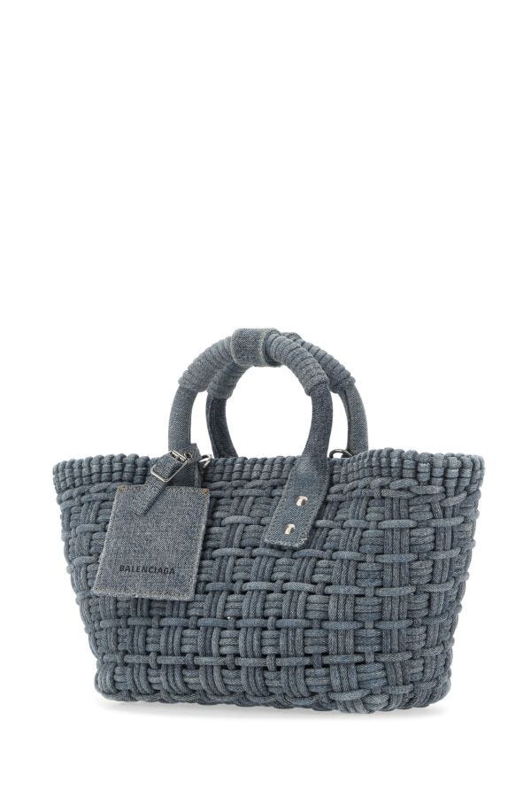 Balenciaga Woman Denim Bistro Xs Handbag
