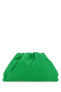 Bottega Veneta Woman Grass Green Nappa Leather Teen Pouch Clutch