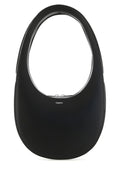 Coperni Woman Black Leather Swipe Handbag