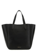 Jw Anderson Woman Black Leather Shopping Bag